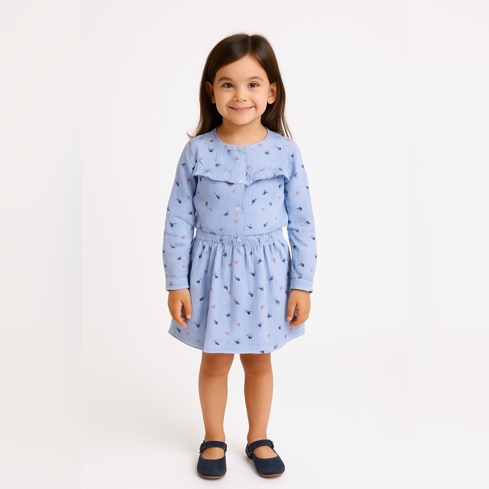 Crown & Ivy Girls Size 7 Long Sleeve Blouse